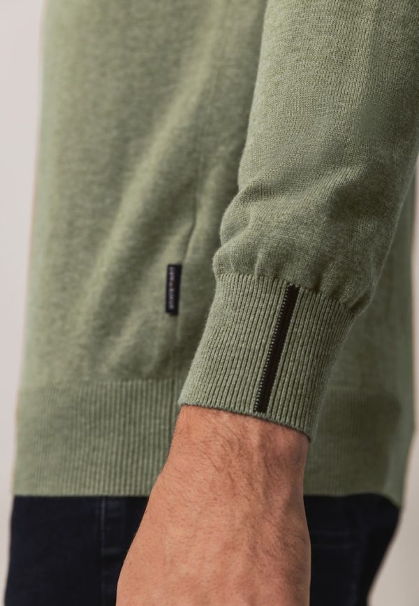 STATE OF ART KNITWEAR, PULLOVER ZIPPER PLAIN - Afbeelding 5