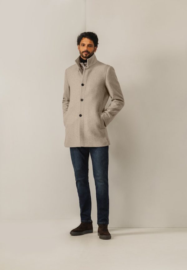 STATE OF ART JACK, WOOL PLAIN JACKET