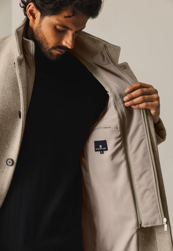 STATE OF ART JACK, WOOL PLAIN JACKET - Afbeelding 3