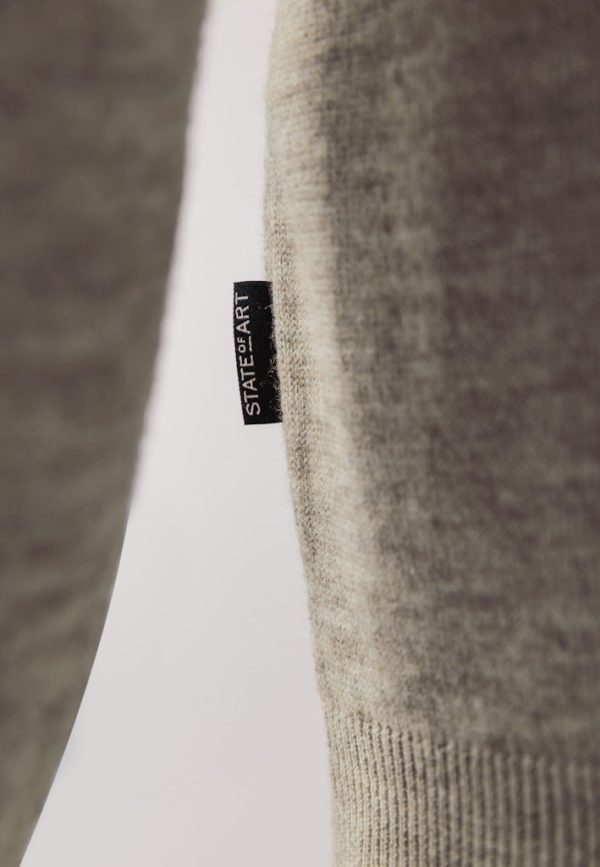 STATE OF ART KNITWEAR, PULLOVER SPORT ZIP PLAIN - Afbeelding 5