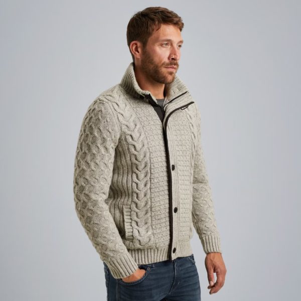 PME-Legend VEST, ZIP JACKET HEAVY KNIT - Afbeelding 3