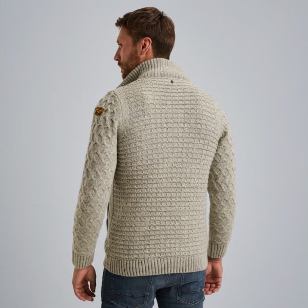 PME-Legend VEST, ZIP JACKET HEAVY KNIT - Afbeelding 4