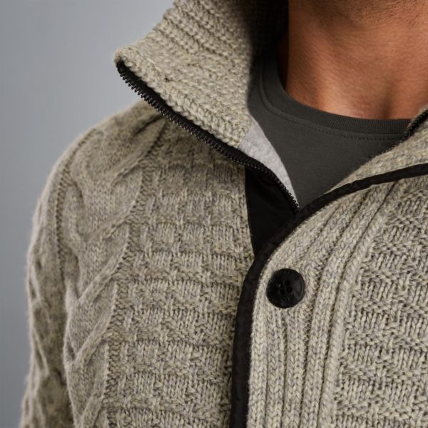 PME-Legend VEST, ZIP JACKET HEAVY KNIT - Afbeelding 5