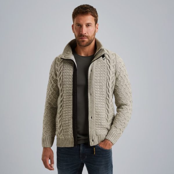 PME-Legend VEST, ZIP JACKET HEAVY KNIT