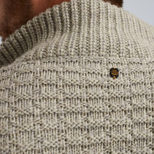 PME-Legend VEST, ZIP JACKET HEAVY KNIT - Afbeelding 8