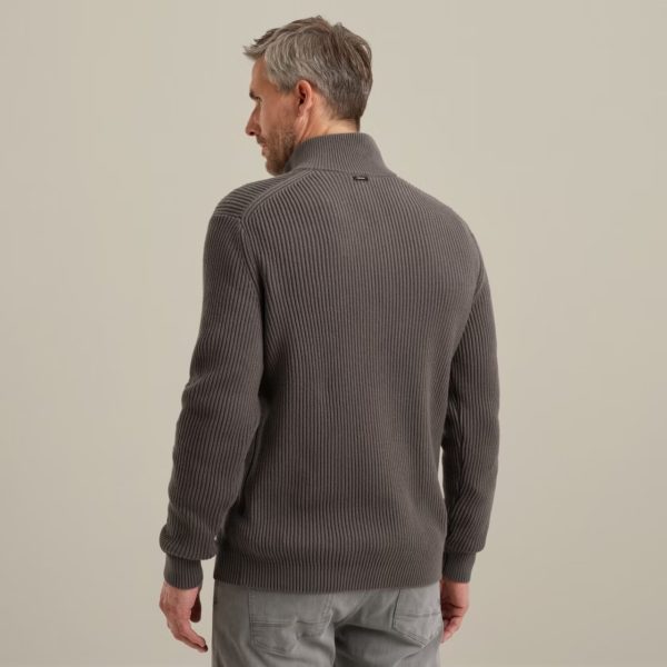 VANGUARD KNITWEAR, HALF ZIPPER COLLAR WOOL BLEND - Afbeelding 4