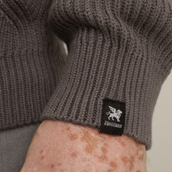 VANGUARD KNITWEAR, HALF ZIPPER COLLAR WOOL BLEND - Afbeelding 6