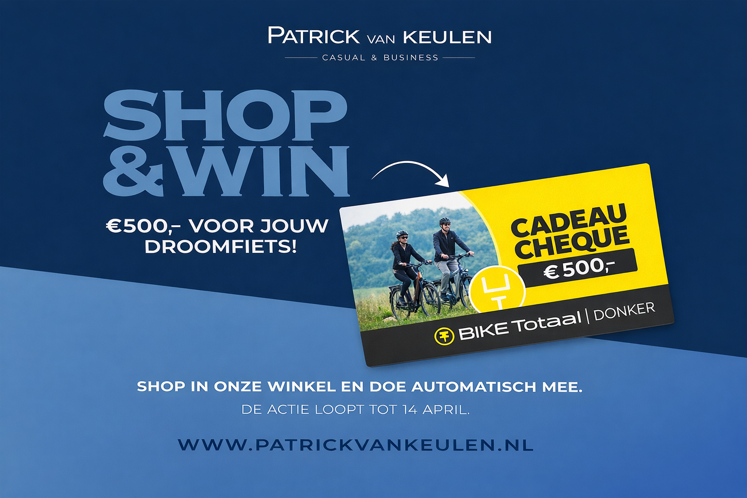 Win €500 shoptegoed én stap stijlvol op de fiets