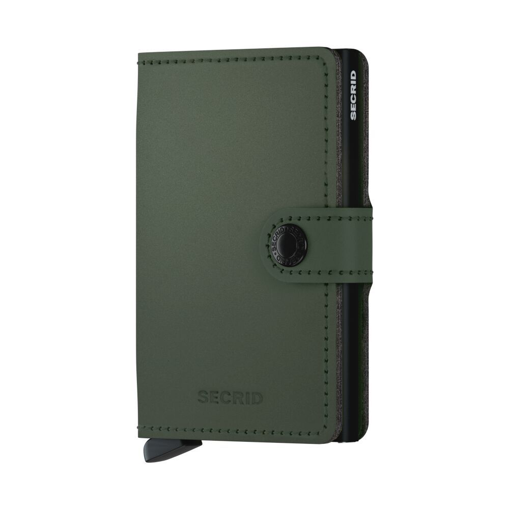 SECRID WALLET, MINIWALLET MATTE GREEN BLACK