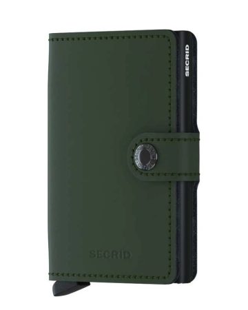 miniwallet matte green black